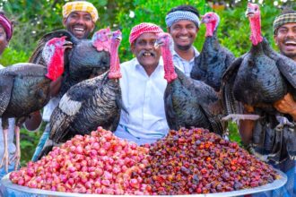 TURKEY FRY | Vaan Kozhi Varuval | Traditional Village Style Turkey Fry Recipe | Vaan Kozhi Uppu Kari