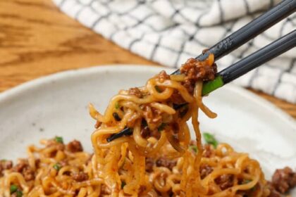 Korean Beef Noodles - Barefeet in the Kitchen