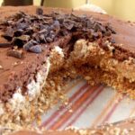 No-Bake Cream Cheese Peanut Butter Pie with Chocolate Whipped Cream