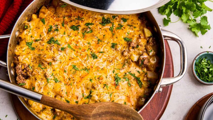 Skillet American Picadillo - The Stay At Home Chef