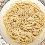 parmesan pepper pasta in a bowl