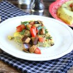 Tofu Frittata With Smoky Eggplant Salsa [Vegan, Gluten-Free]