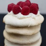 Mini Vanilla Bean Pavlovas With Coconut Whip and Raspberries [Vegan, Gluten-Free]