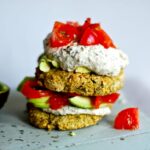 Artichoke Chickpea Patties With Cashew Thyme Cream [Vegan, Gluten-Free]
