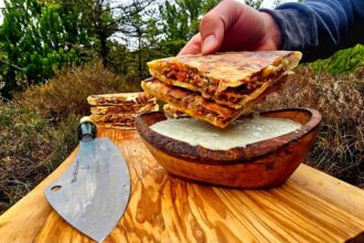 THE ULTIMATE BEEF QUESADILLA | Relaxing Cooking with ASMR