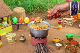 Miniature Full Chicken Biryani + Chicken Curry | Mini Foodkey