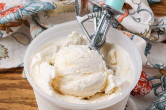 Sour Cream Ice Cream - Barefeet in the Kitchen