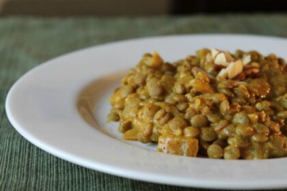 Almond Curry Lentils