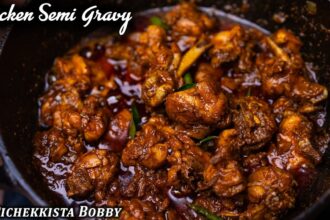 CHICKEN SEMI GRAVY by PICHEKKISTA BOBBY | చికెన్ సెమి గ్రేవీ | PICHEKKISTA CHICKEN GRAVY RECIPE