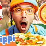 Blippi Makes a Yummy Pizza! Educational Videos for Kids