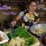 Mutton Fried Rice/Here's how to make village-style mutton fried rice. village kitchen recipe