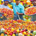 FRUIT MIXER | Colorful Healthy Fruits Mixed Recipe | Summer Health Fruit Recipe Making in Village