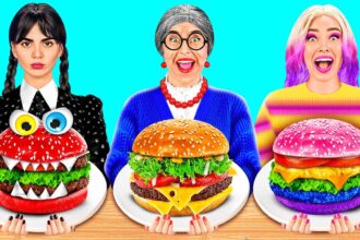 Wednesday vs Grandma Cooking Challenge | Easy Secret Hacks and Gadgets by BaRaDa Challenge
