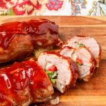 vegetable filled Italian pork tenderloin