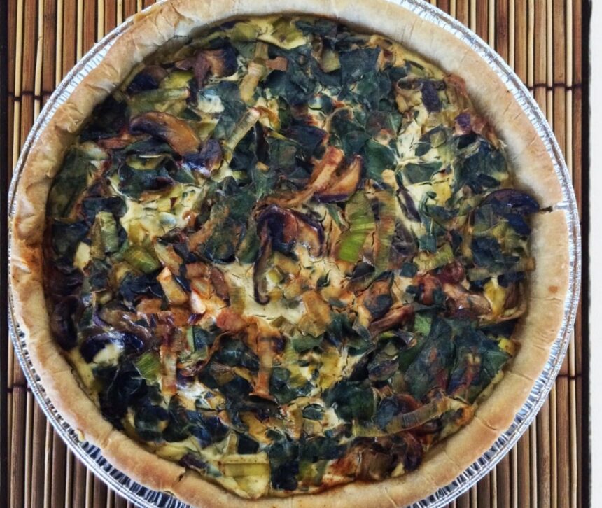 Swiss Chard Quiche With Wild Mushrooms - One Green Planet