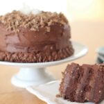 Triple-Layer raw German Chocolate Cake