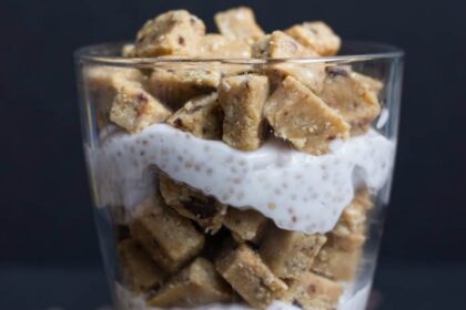 Vegan Chocolate Chip Cookie Dough Breakfast Parfait [Gluten-Free]