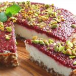 Coconut Tart With Chia Cherry Jam
