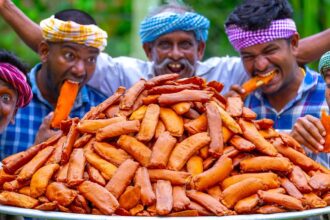 BANANA BAJJI | Banana Fry | Valakkai Bajji Recipe  Cooking in Village | Tasty Plantain Evening Snack