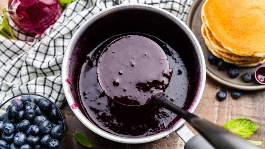 Homemade Blueberry Syrup