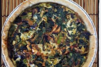 Swiss Chard Quiche With Wild Mushrooms - One Green Planet