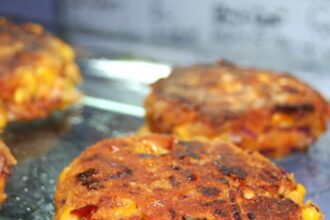 Sweetcorn Sunrise Burgers [Vegan] – One Green Planet