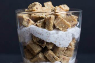 Vegan Chocolate Chip Cookie Dough Breakfast Parfait [Gluten-Free]