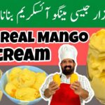 Viral Mango Ice Cream🍦(SUMMER SPECIAL) - Eggless Ice Cream Recipe - Only 2 Ingredients - BaBa Food