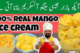 Viral Mango Ice Cream🍦(SUMMER SPECIAL) - Eggless Ice Cream Recipe - Only 2 Ingredients - BaBa Food