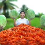 WINTERMELON CANDY | Winter Melon Chocolate Making | Kashi Halwa Recipe | Cooking In Village