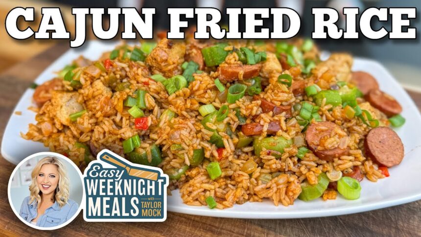 Easy Cajun Fried Rice on the Blackstone Griddle