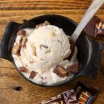 horizontal photo of ice cream in bowl