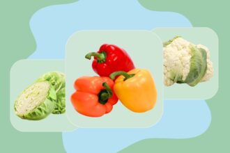 cabbage, bell peppers, cauliflower