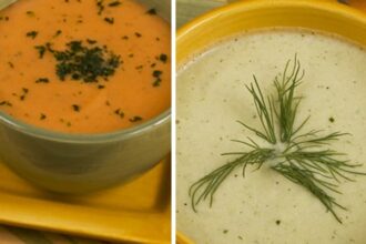 Chilled Cucumber Dill and Creamy Carrot Bisque [Vegan] – One Green Planet