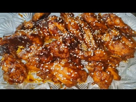 Delicious Korean wings recipe! Spicy wing recipe,! Wing recipe! S Food Recipes Adventure