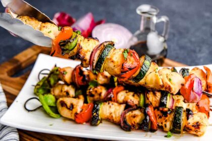 Juicy Marinated Grilled Chicken Kabobs