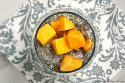 Vanilla Bean and Mango Chia Seed Pudding
