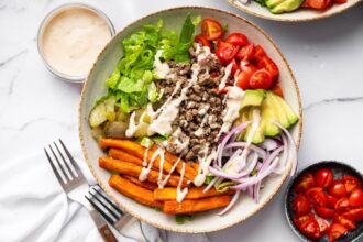 Burger Bowls with Big Mac Sauce