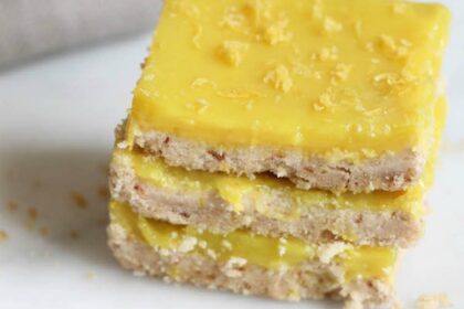 No-Bake Lemon Squares [Vegan, Gluten-Free]