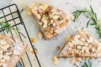 Pineapple vegan scones