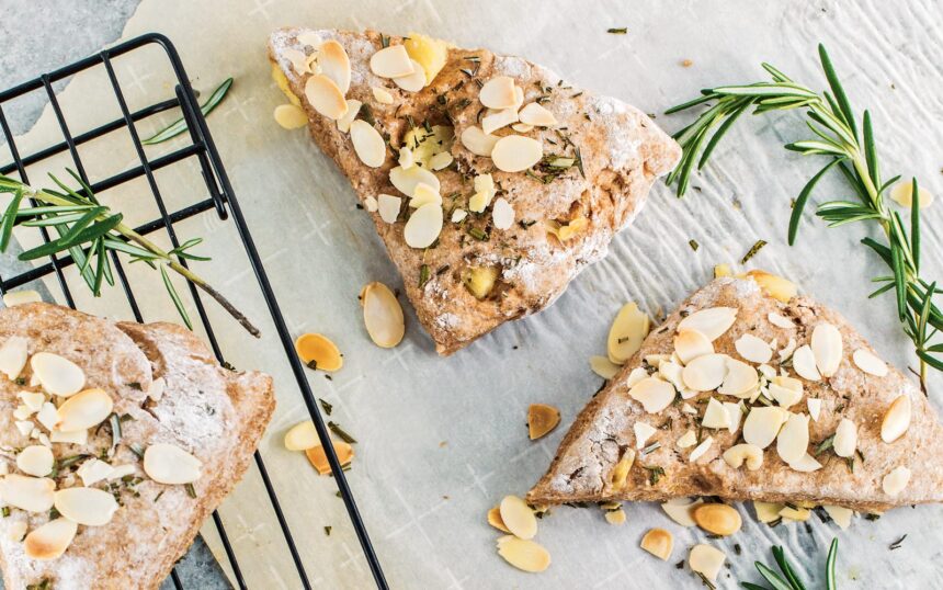 Pineapple vegan scones