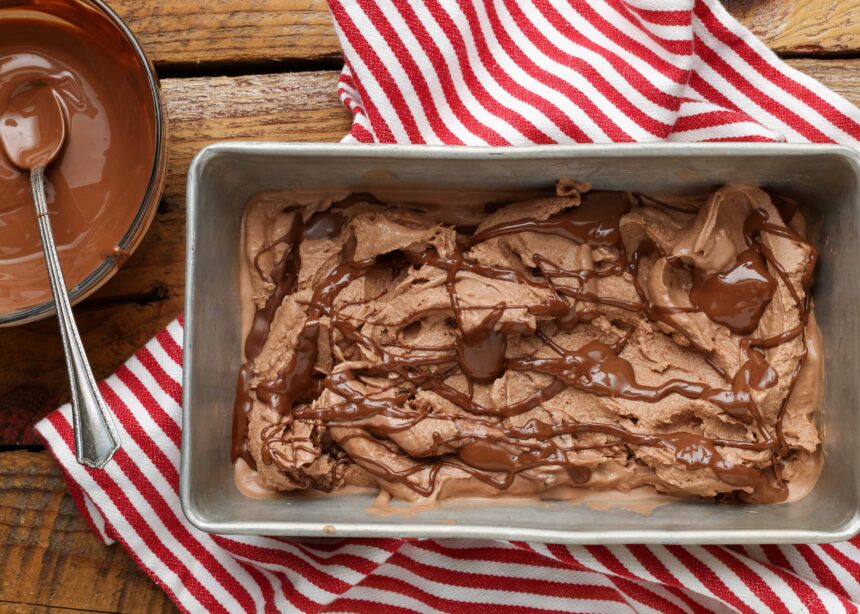 Nutella Ice Cream - Barefeet in the Kitchen
