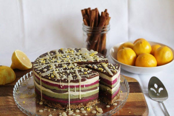 Raw Layered Banana Ice Cream Cake [Vegan] – One Green Planet