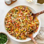 Dense Bean Salad with Salami and Feta