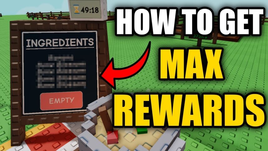 HOW TO GET MAX REWARDS IN THE COOKING EVENT ON GROW A GARDEN