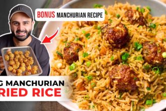 Veg Machurian Fried Rice Recipe | Tips for Boiling Rice | वेज मंचूरियन फ्राइड राइस | Sanjyot Keer