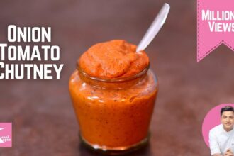 Onion Tomato Chutney Recipe for Idli Dosa Upma | Kunal Kapur South Indian  Chutney Without Coconut