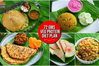 72gms Customised Veg Protein Diet – వెయిట్ లాస్ & మసిల్ గెయిన్ కోసం వెజిటేరియన్ మీల్ ప్లాన్