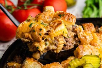 Loaded Cheeseburger Casserole
