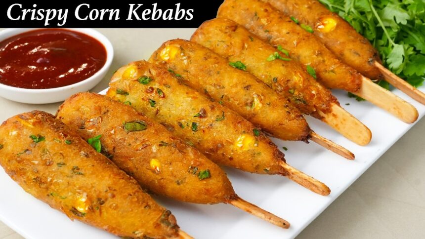 सस्ते भुट्टे के पकोड़े बिना तले मैंने बनाये 10 min | SWEET CORN PAKORA Kebab - Sweet Corn Recipe